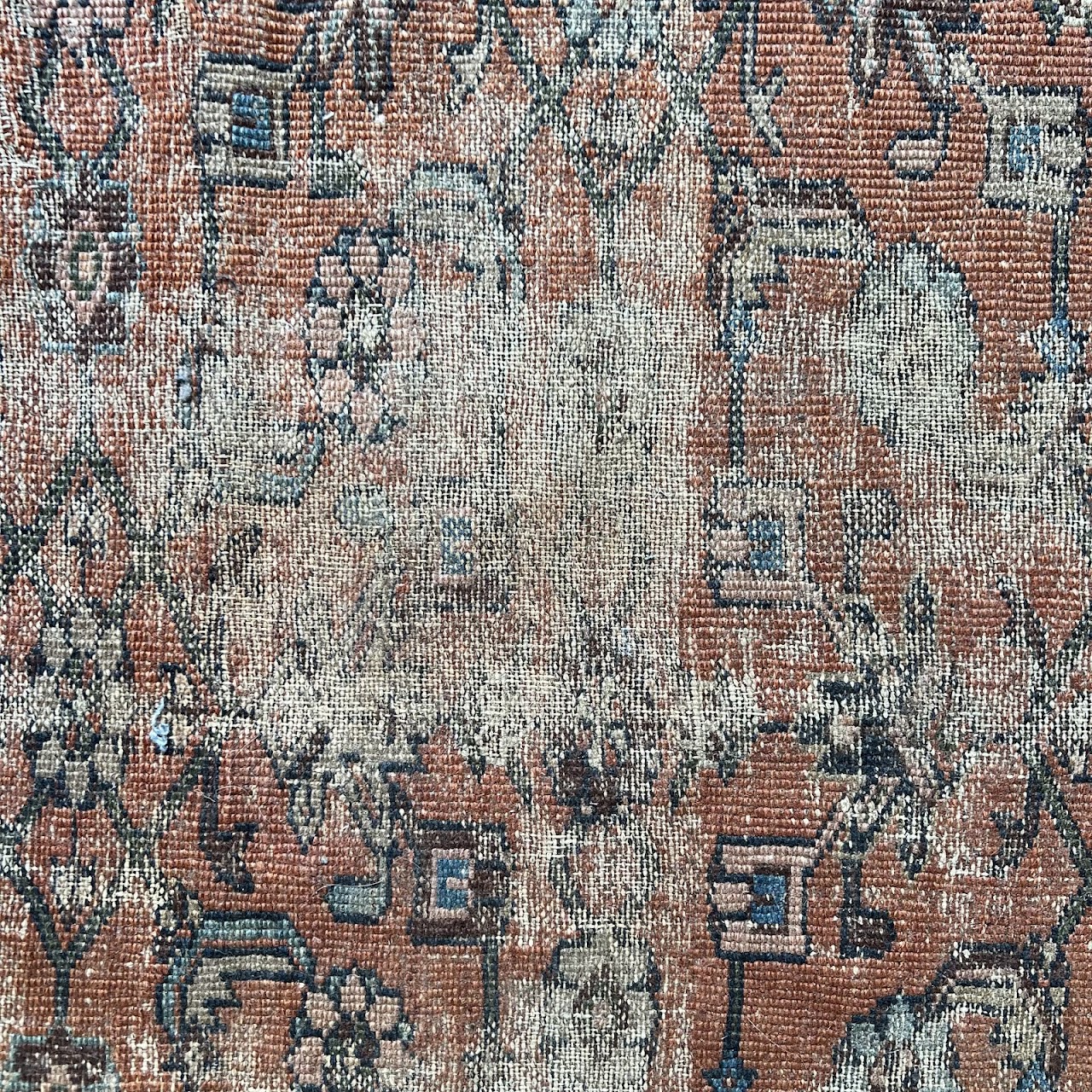 Persian Antique Wool Floral Runner