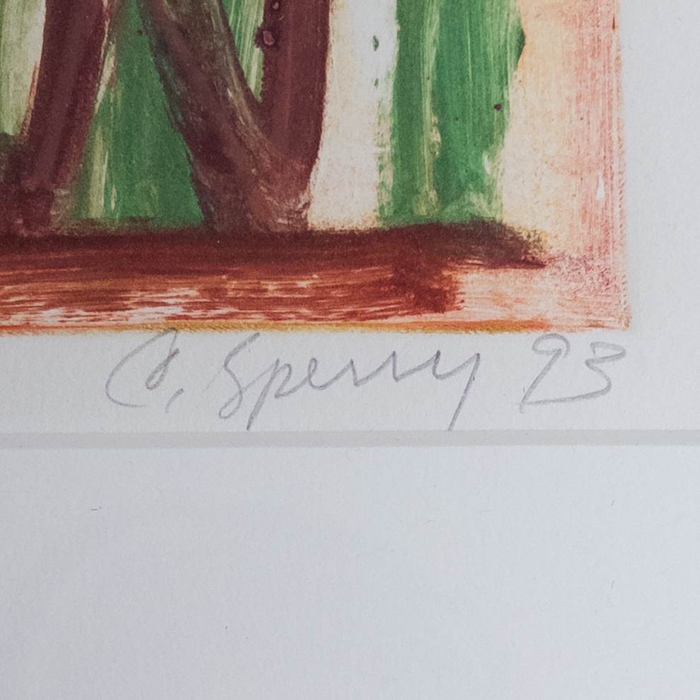 Claudia Sperry Signed Plate Monotype, 1993