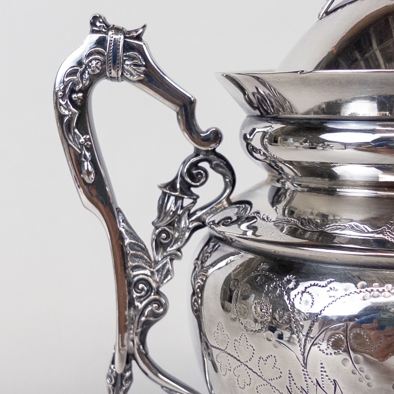 Wilcox Silver Plate Elaborately Detailed Coffee Service Set