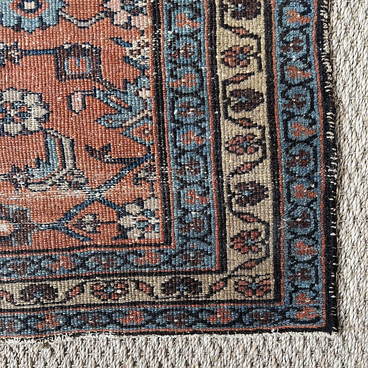 Persian Antique Wool Floral Runner