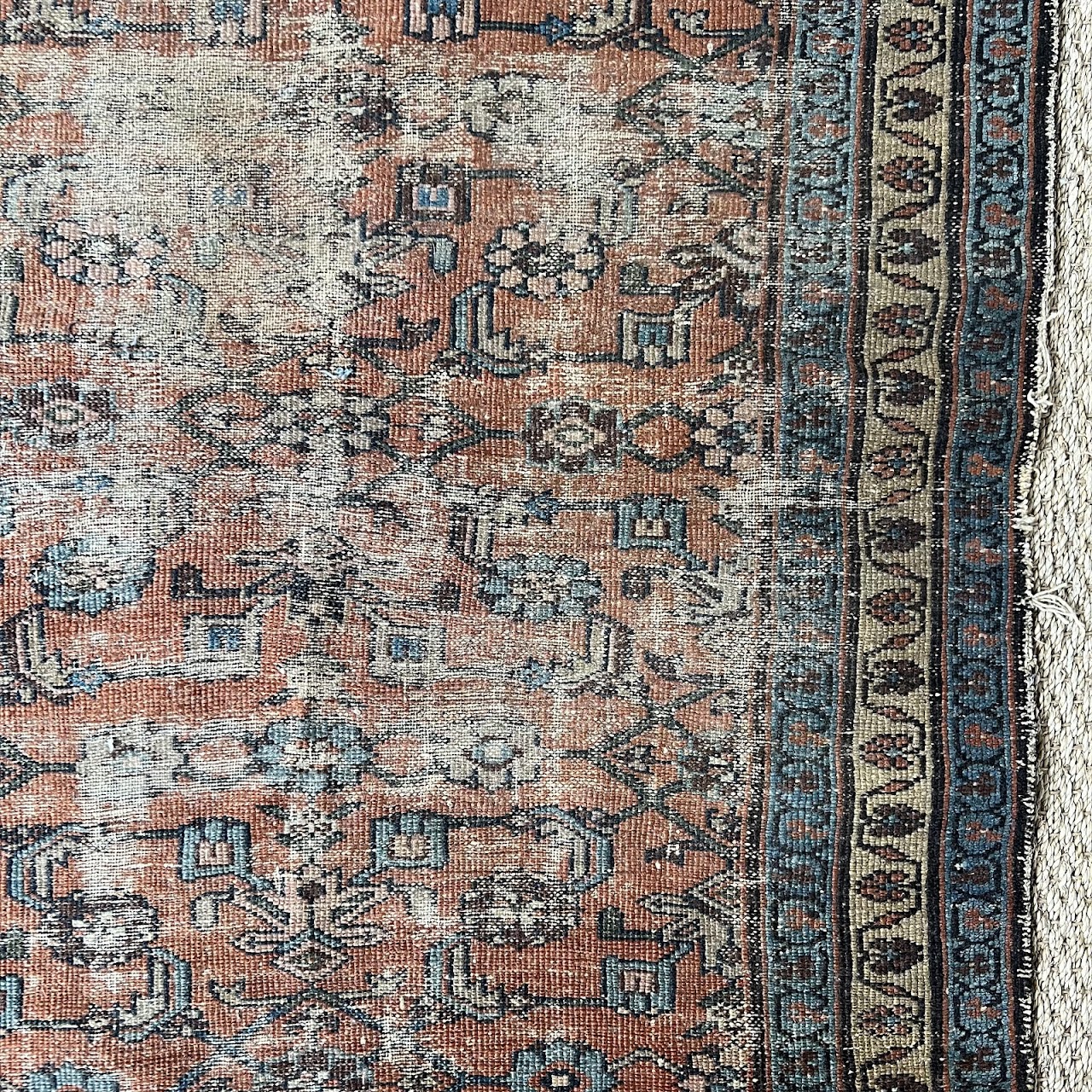 Persian Antique Wool Floral Runner