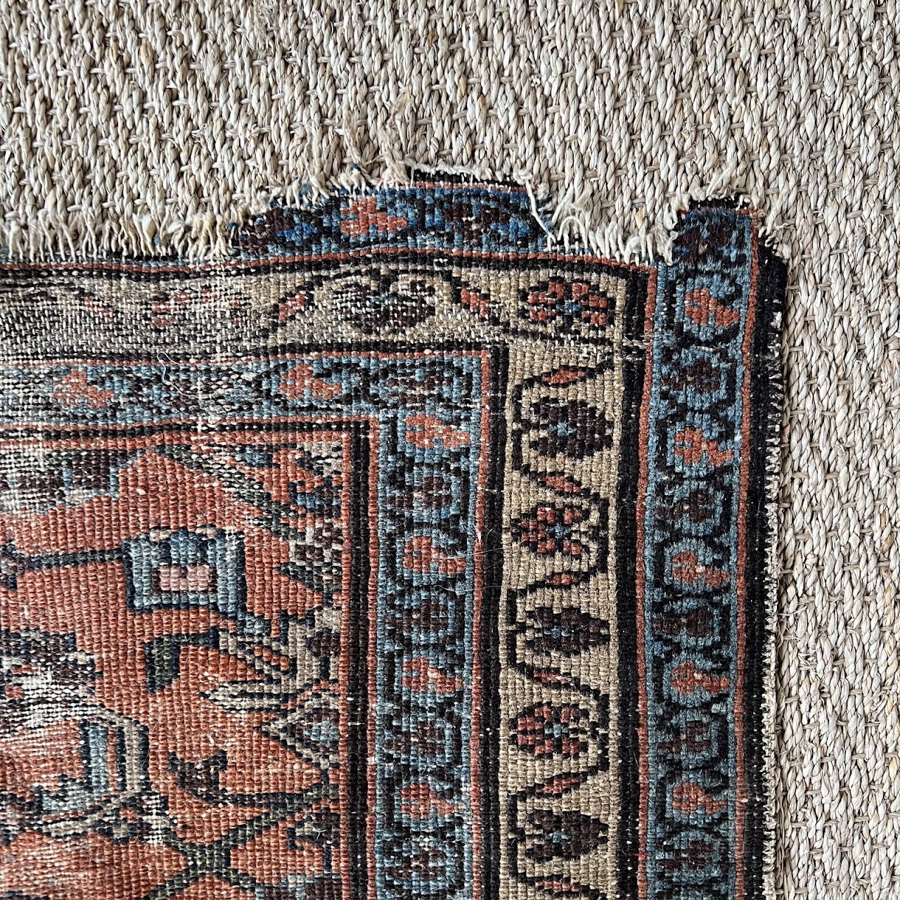 Persian Antique Wool Floral Runner