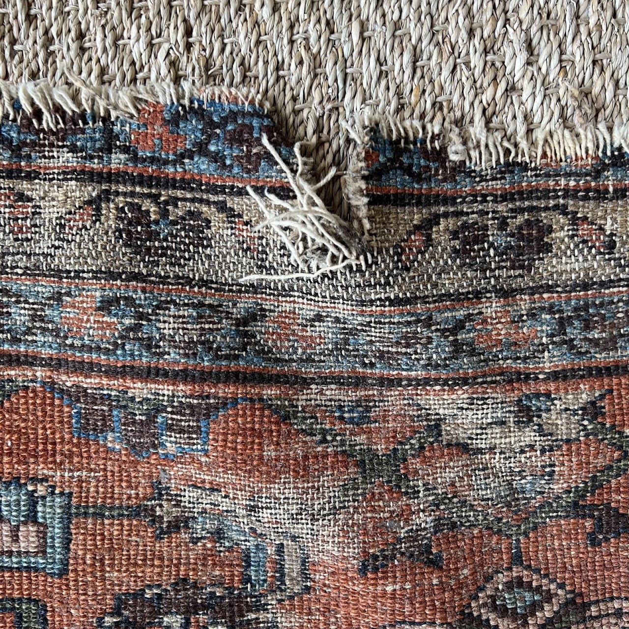 Persian Antique Wool Floral Runner