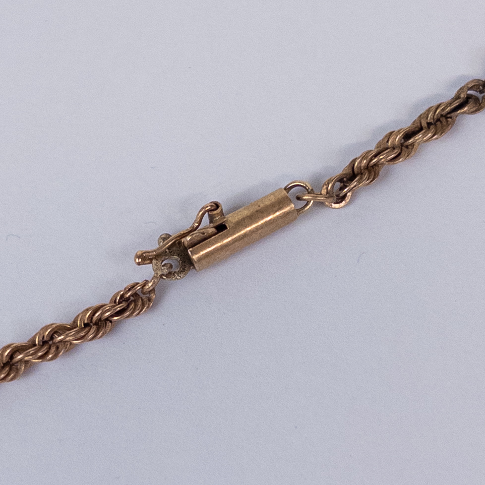 14K Gold Rope Chain Necklace