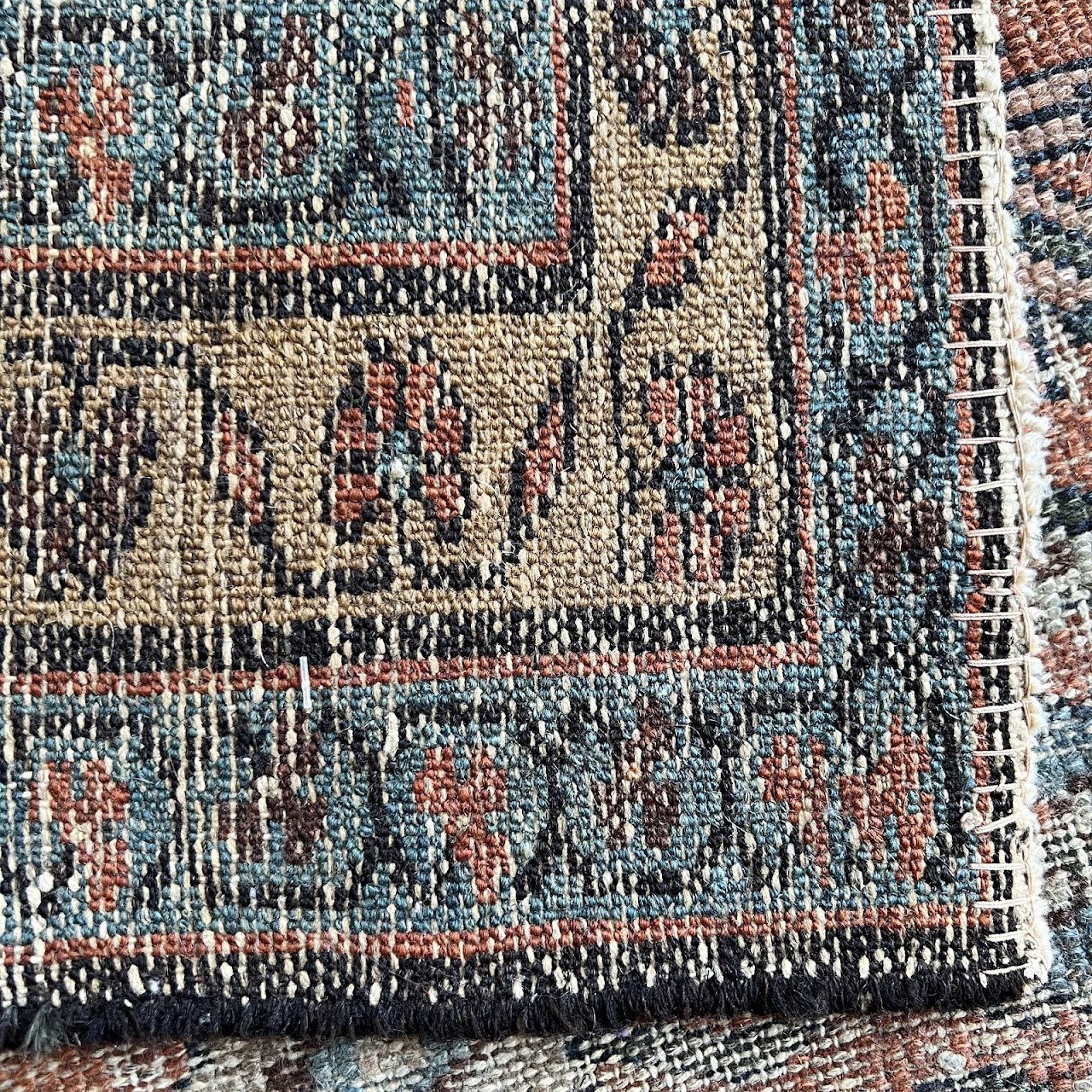 Persian Antique Wool Floral Runner