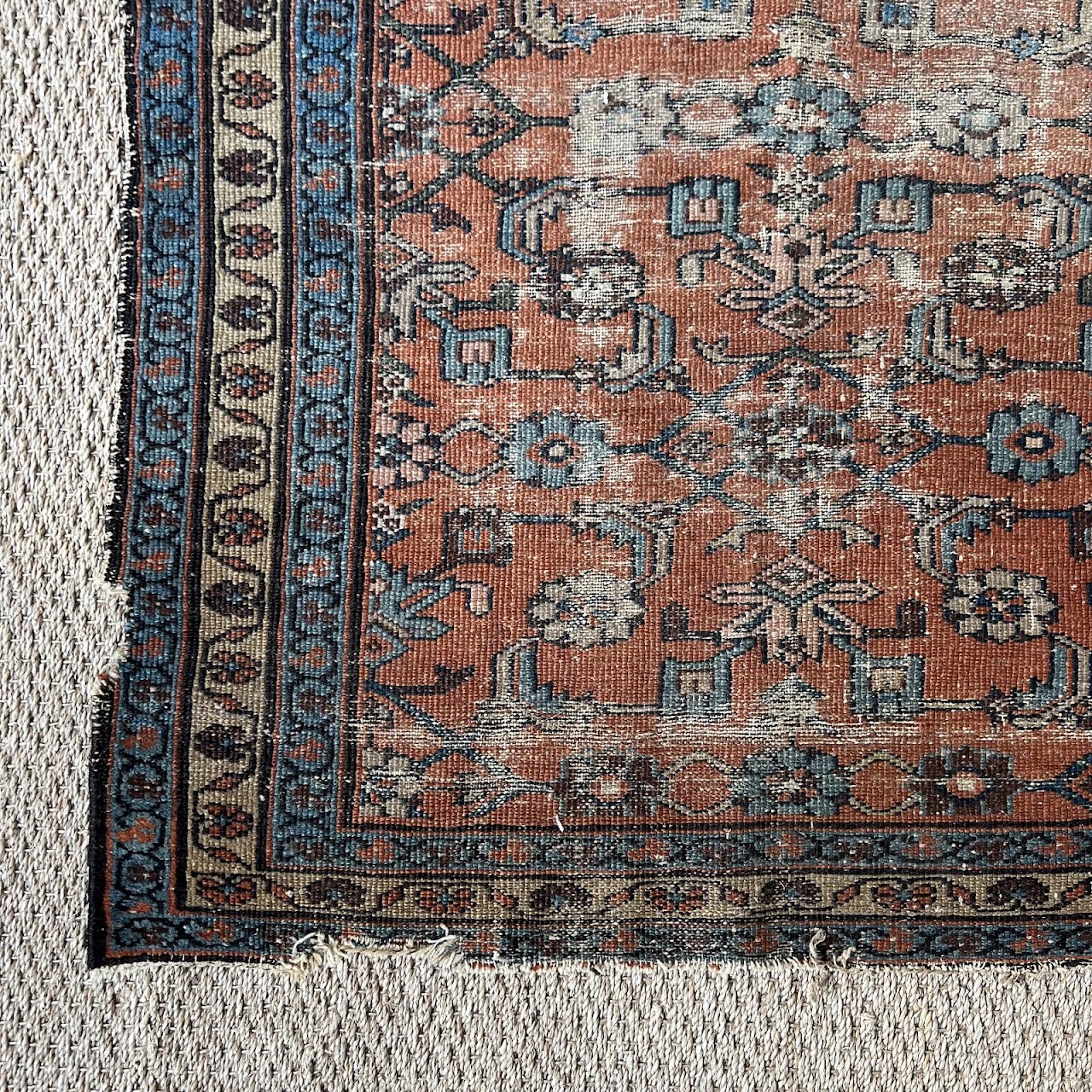 Persian Antique Wool Floral Runner