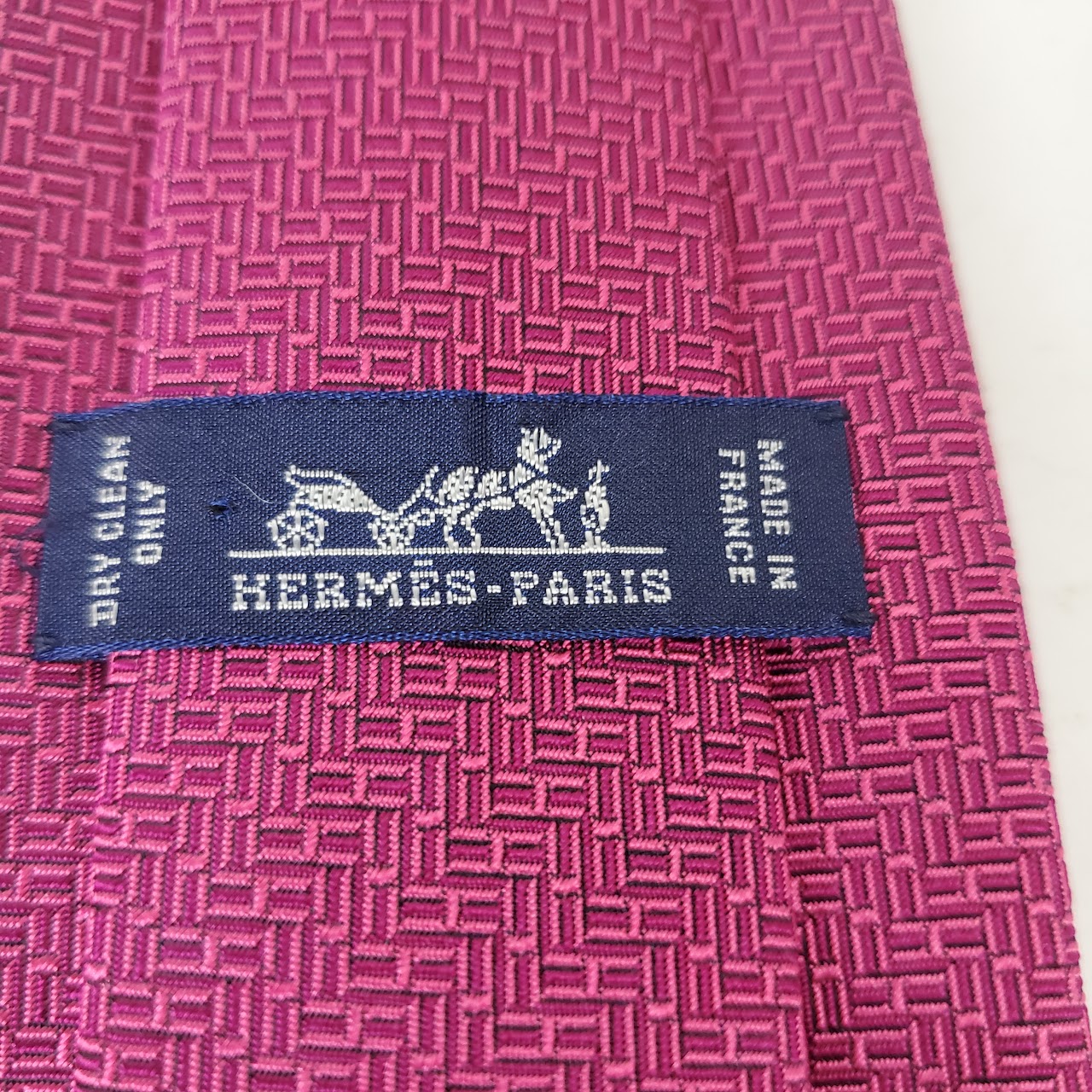 Hermès Woven Silk Tie