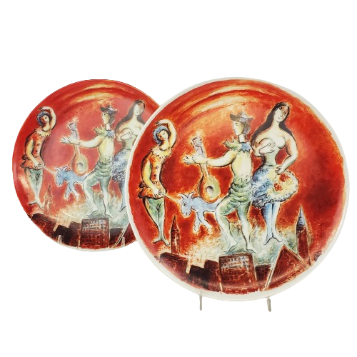 Nadia Roder for The Metropolitan Opera Marc Chagall Plate Pair