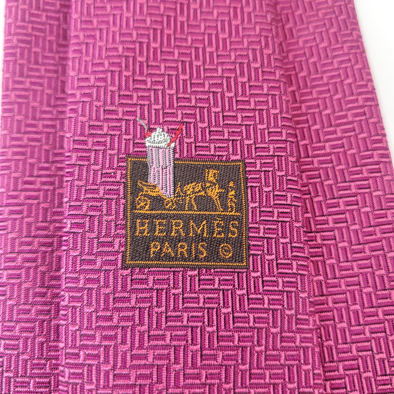 Hermès Woven Silk Tie