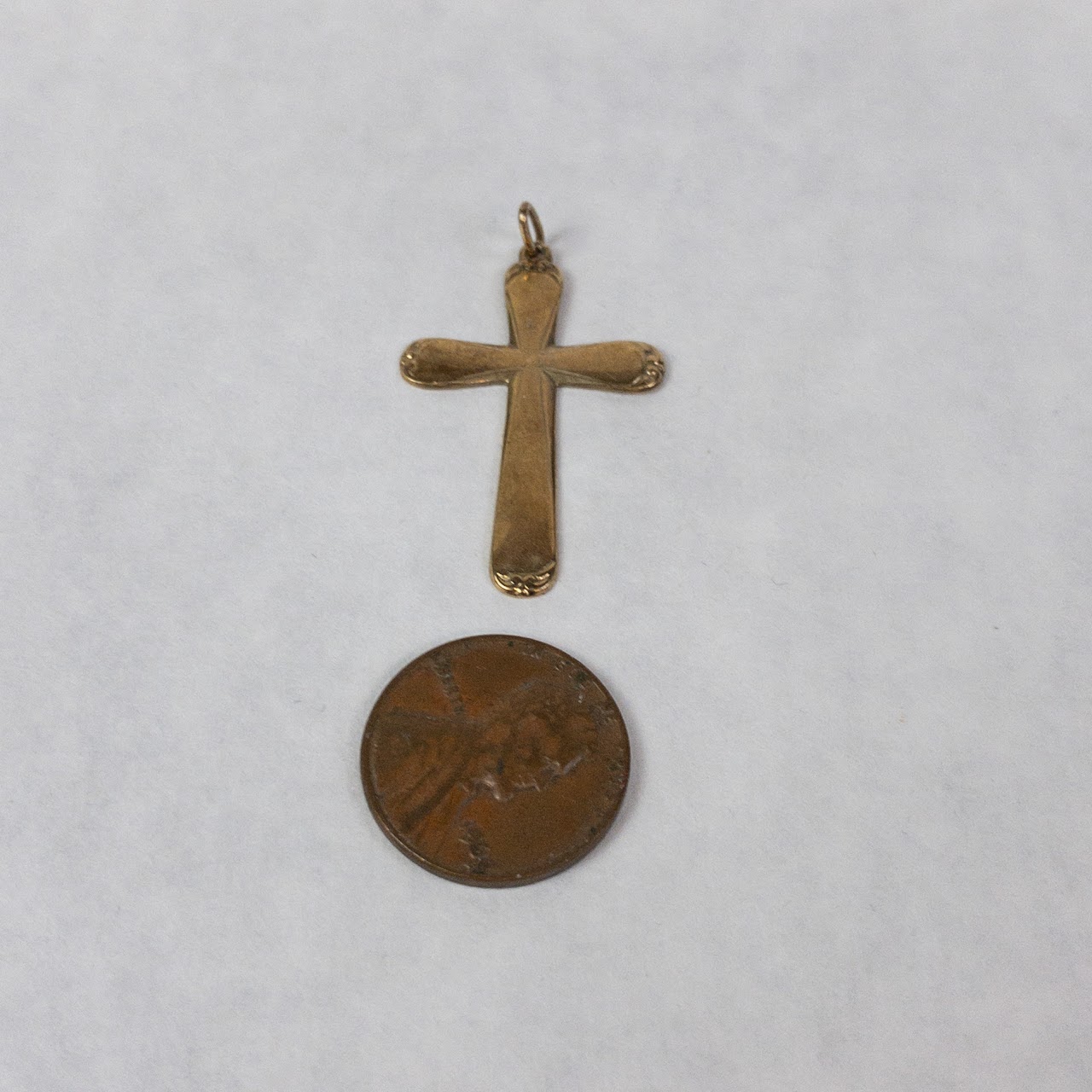 14K Gold Cross Pendant