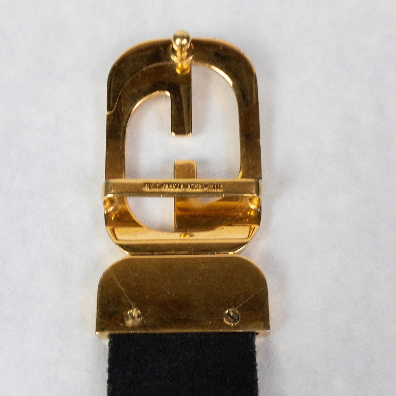 Gucci Vintage GG Logo Buckle Belt