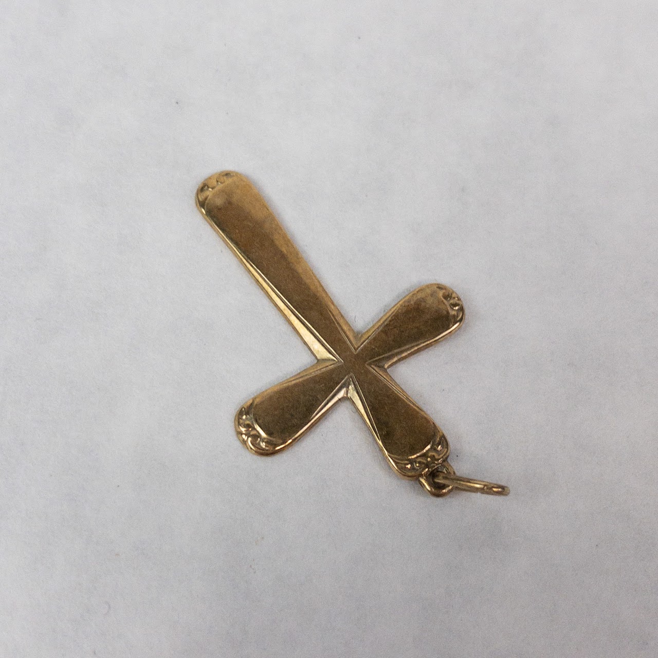 14K Gold Cross Pendant