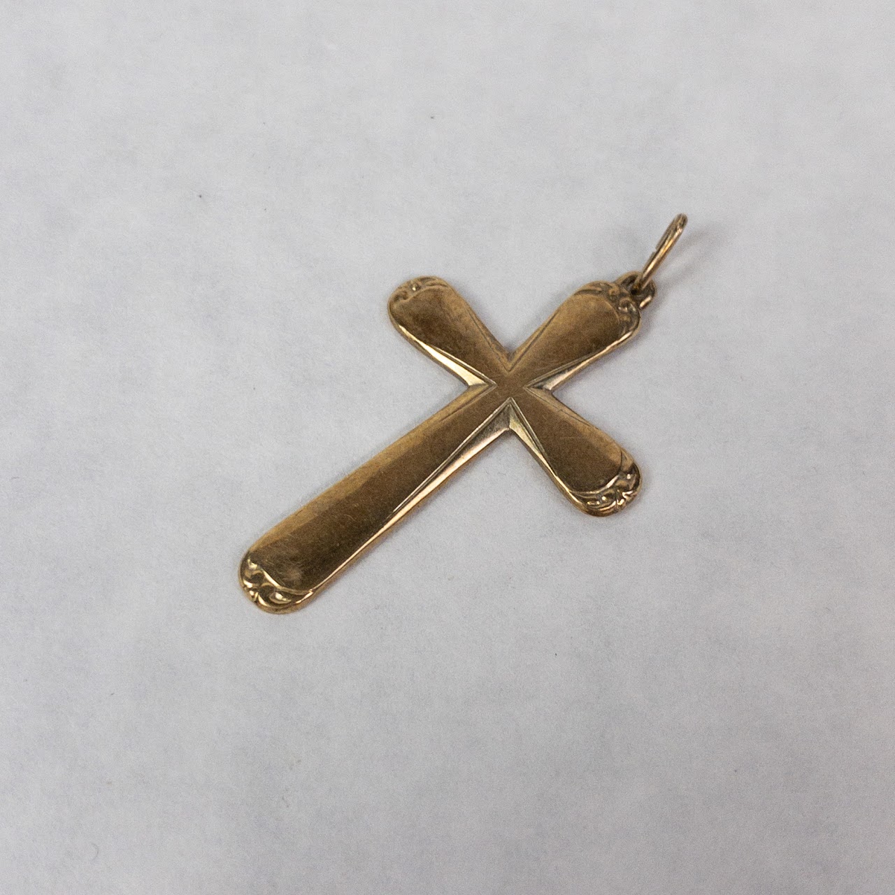 14K Gold Cross Pendant