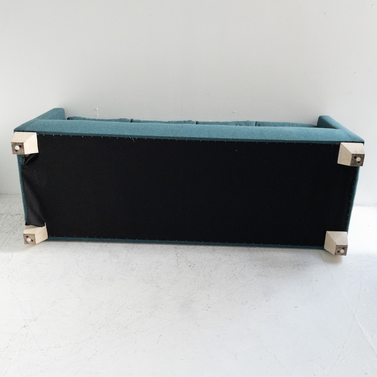 Teal Tufted Bench