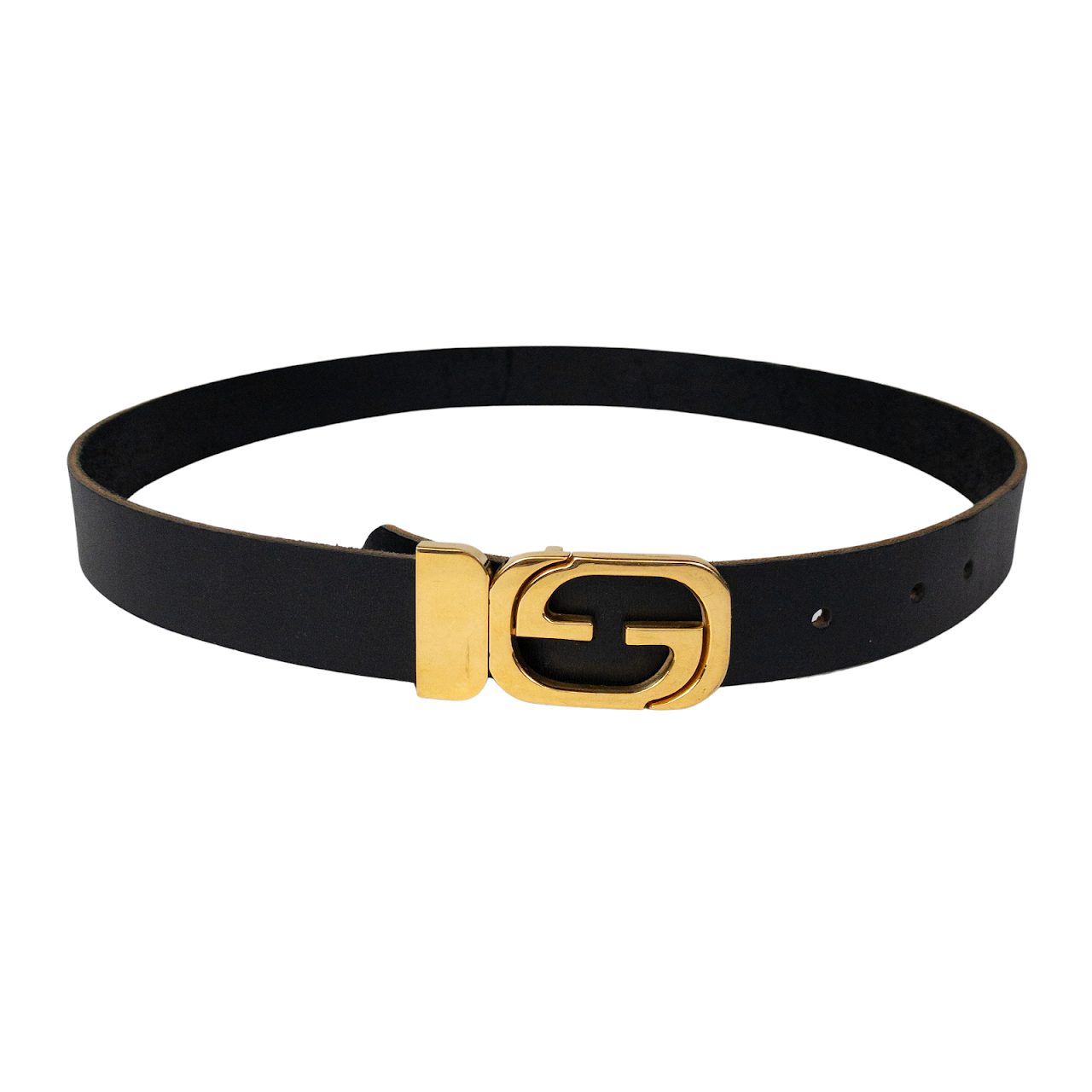 Gucci Vintage GG Logo Buckle Belt