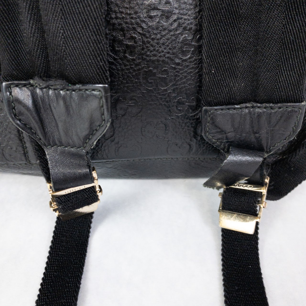 Gucci Monogram Leather Backpack