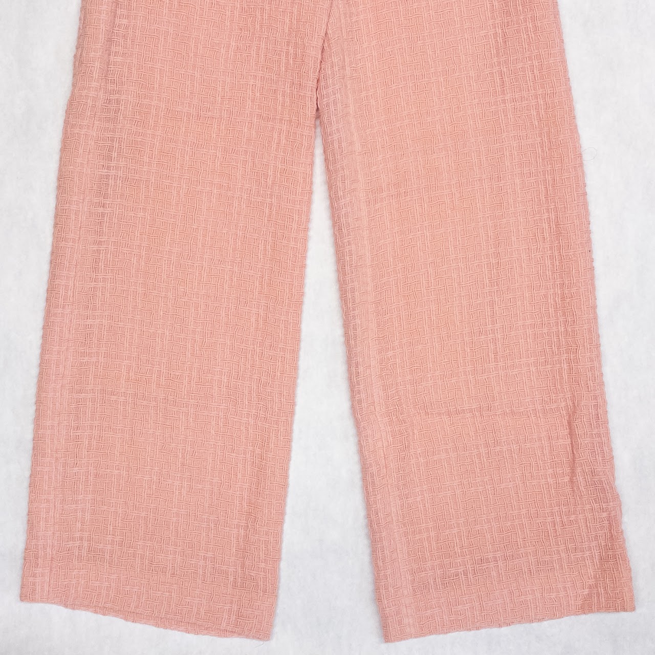 Chanel Pink Wool Trousers