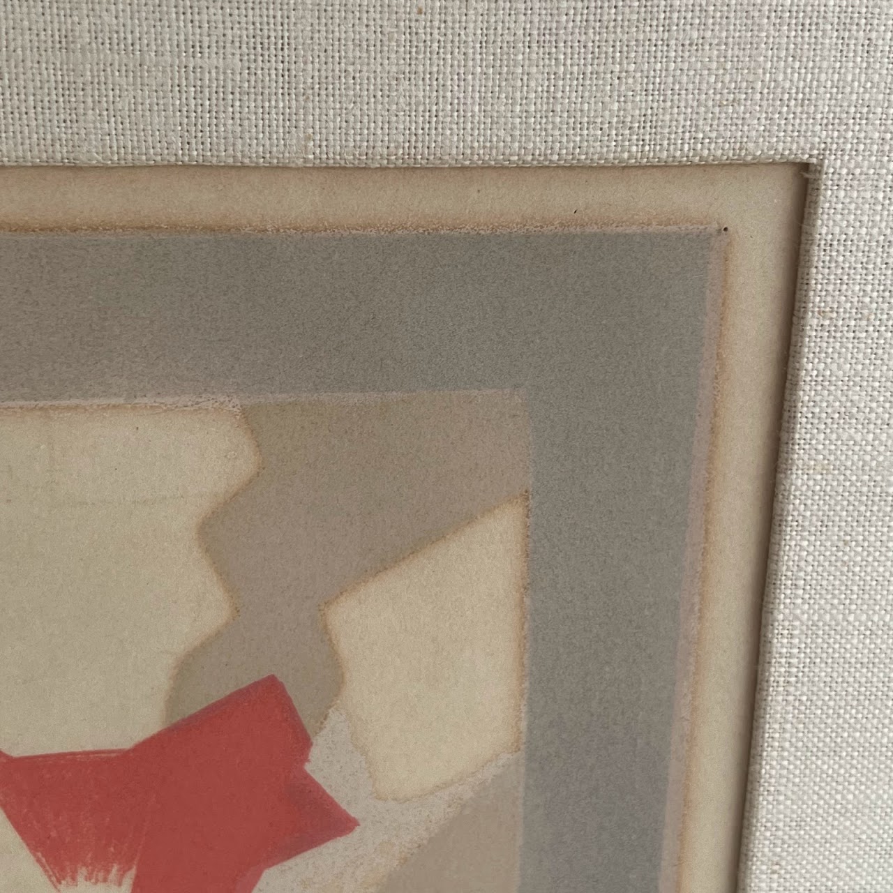 Jacques Villon Signed Modernist Lithograph, 1957