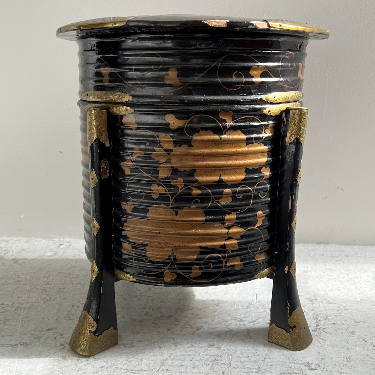 Antique Japanese Lacquered Hokkai Box