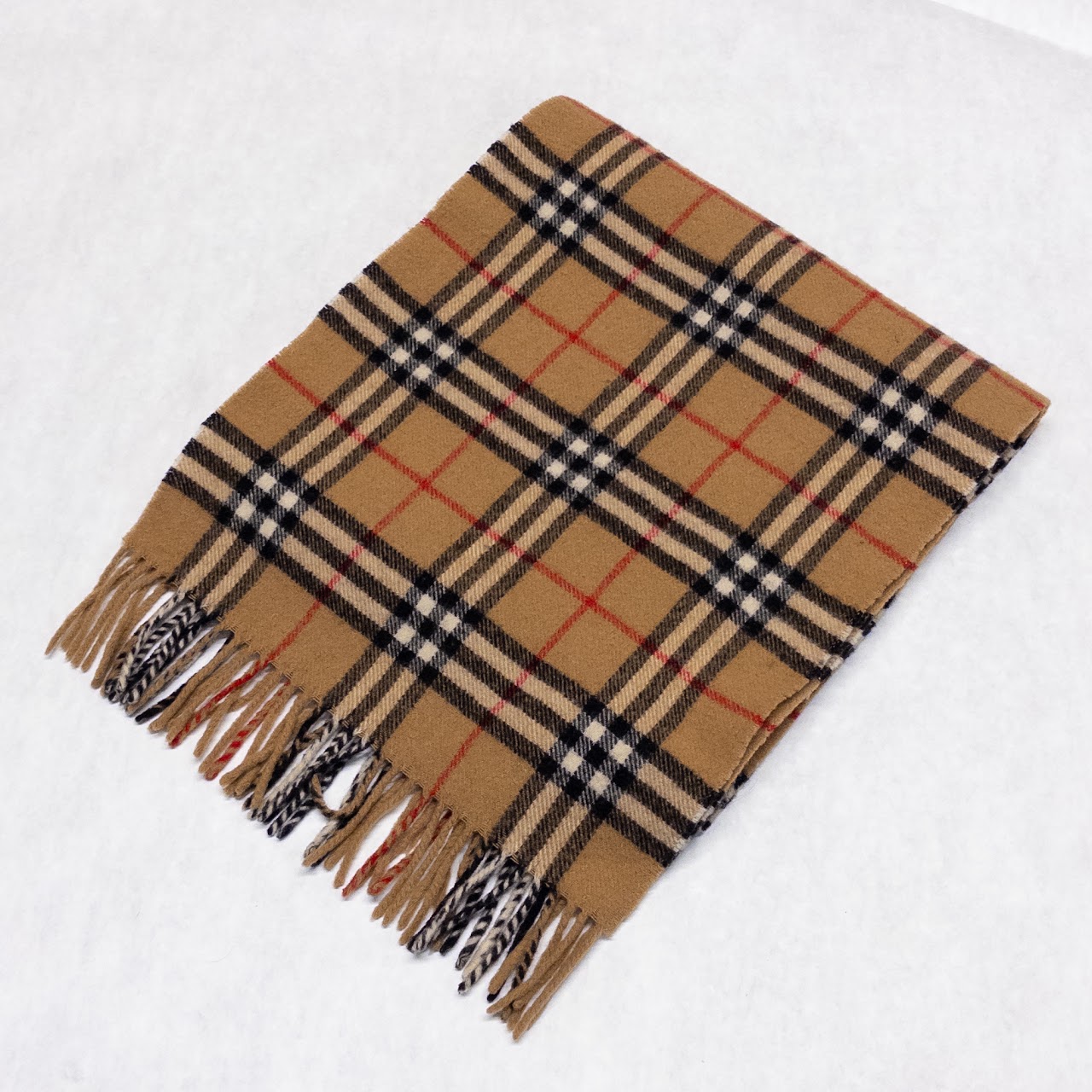 Burberry Tartan Check Lambswool Scarf