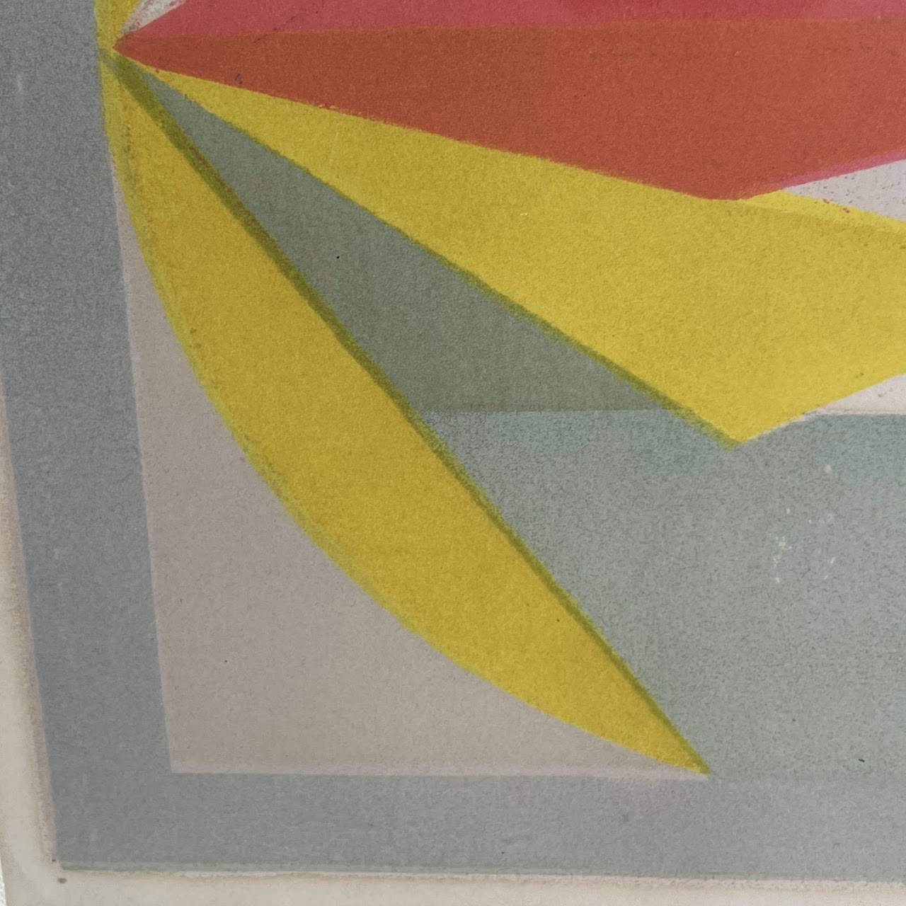 Jacques Villon Signed Modernist Lithograph, 1957