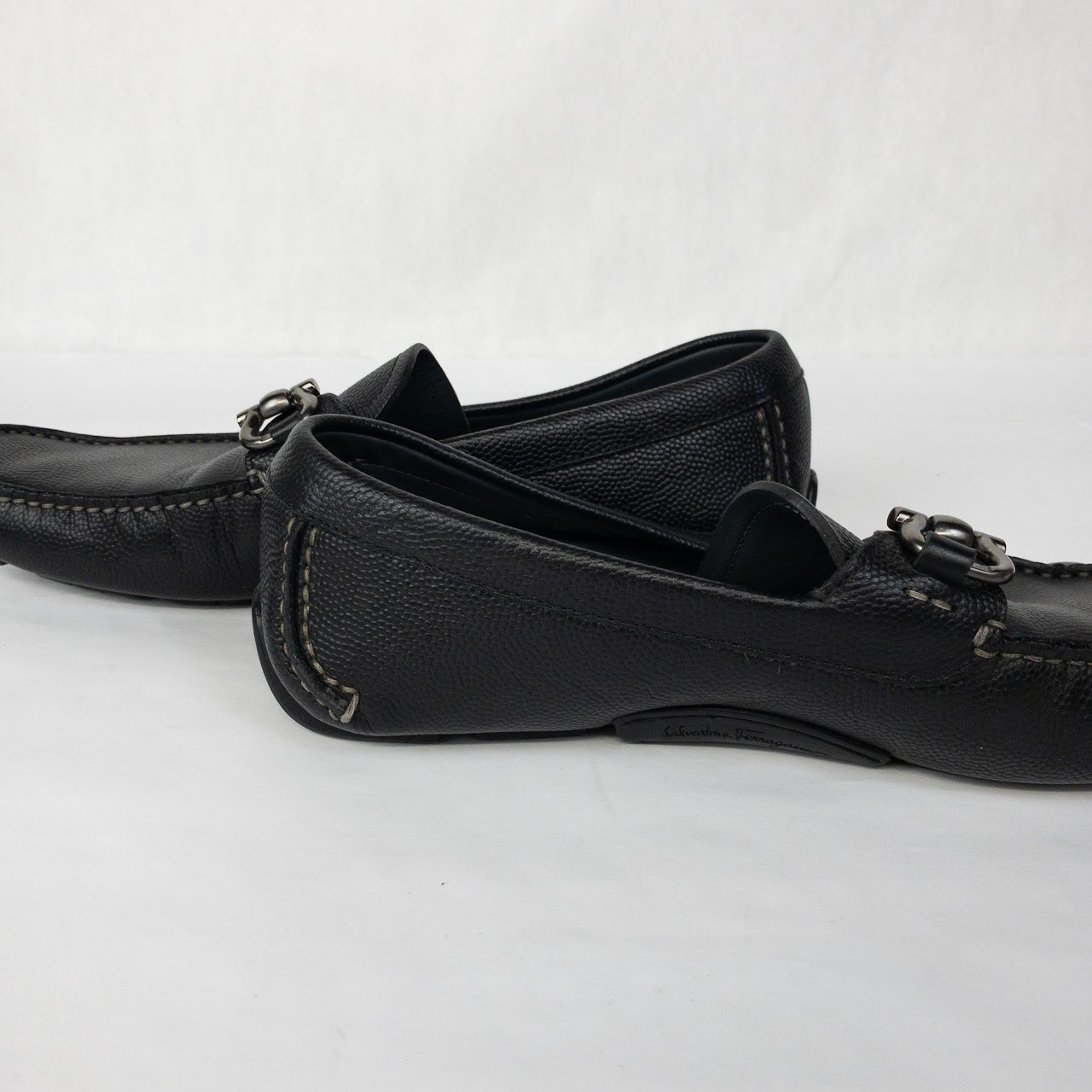 Salvatore Ferragamo Gancini Leather Loafers