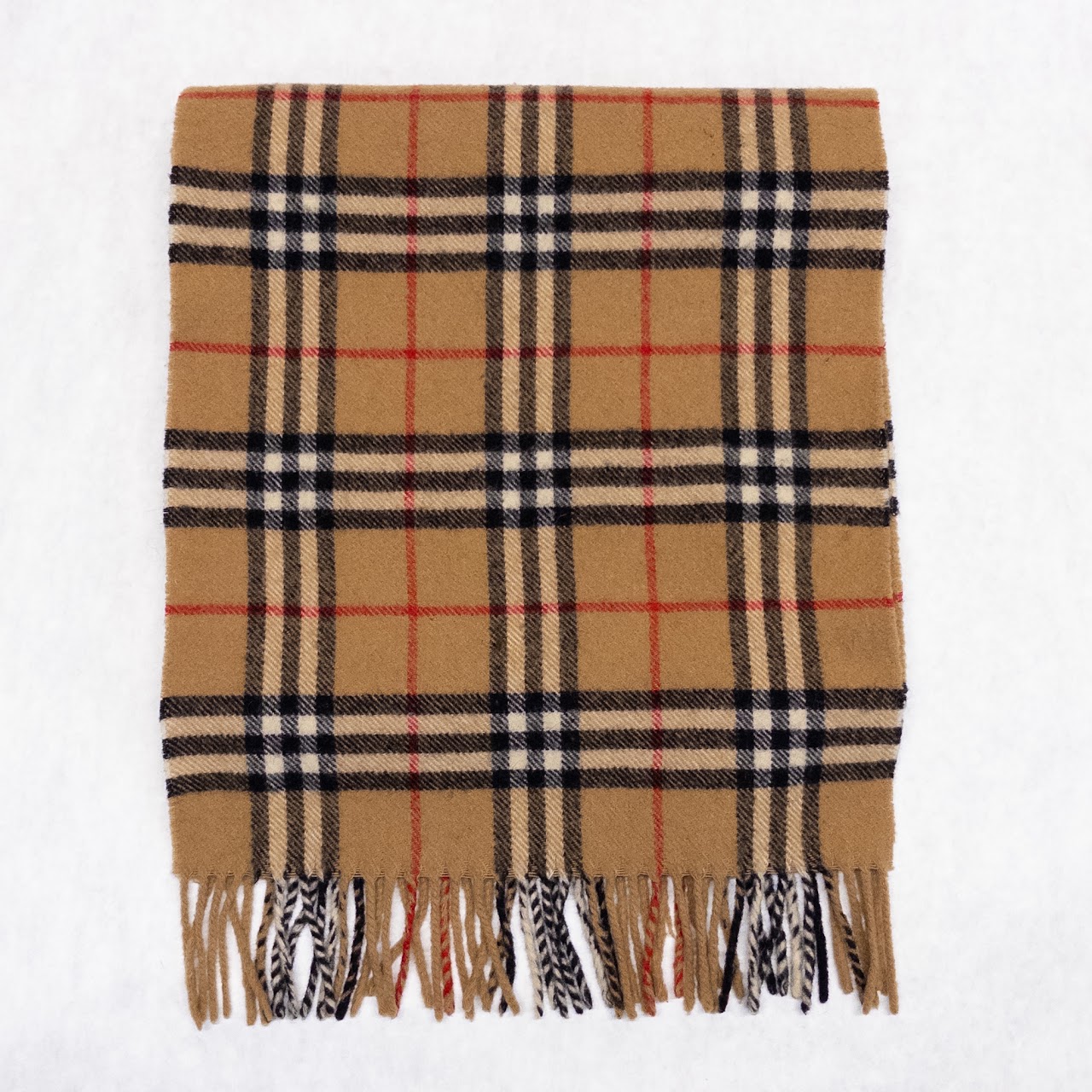 Burberry Tartan Check Lambswool Scarf