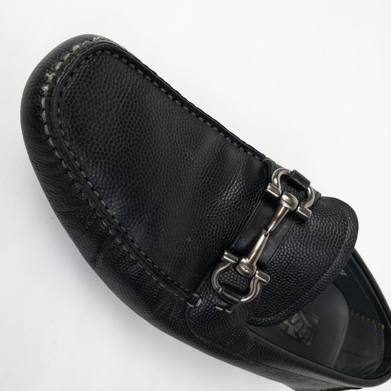 Salvatore Ferragamo Gancini Leather Loafers