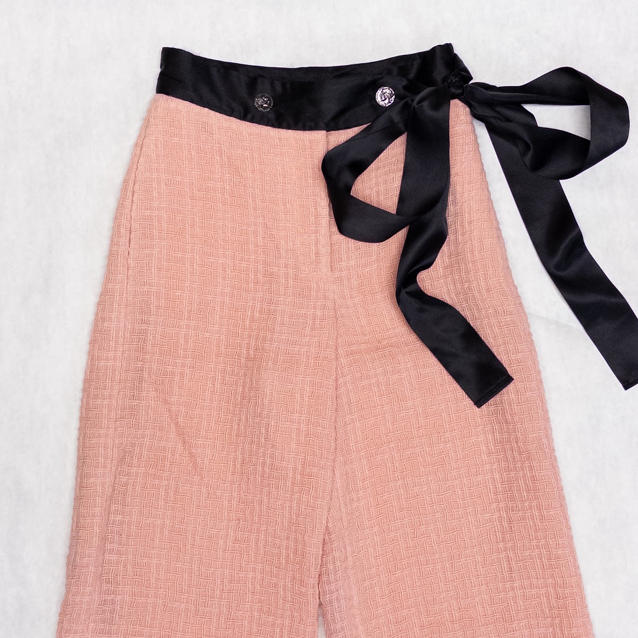 Chanel Pink Wool Trousers