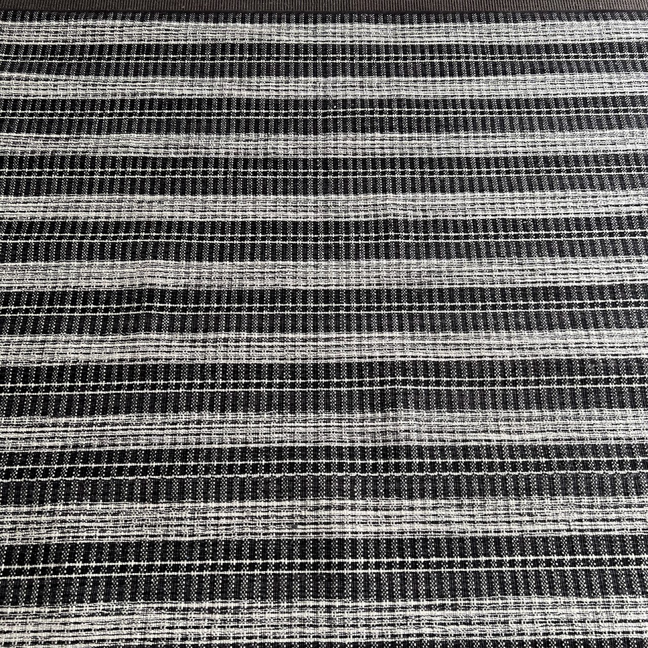 Contemporary Plaid Striped Wool Carpet