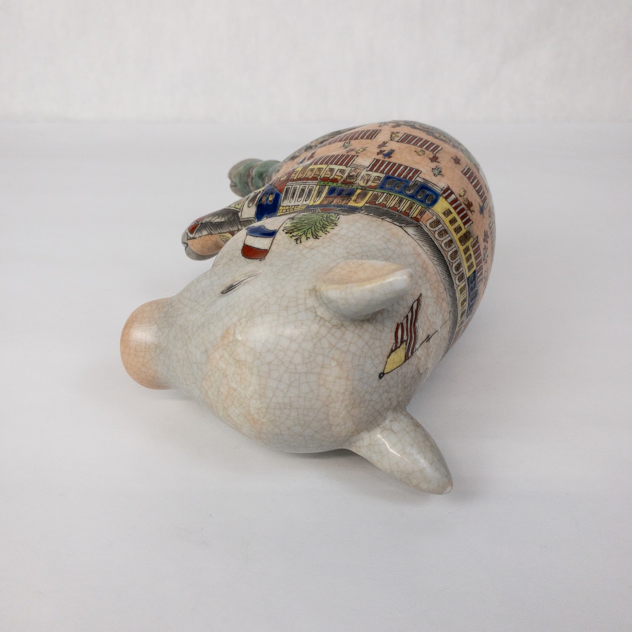 Chinese Vintage Lucky Sleeping Pig