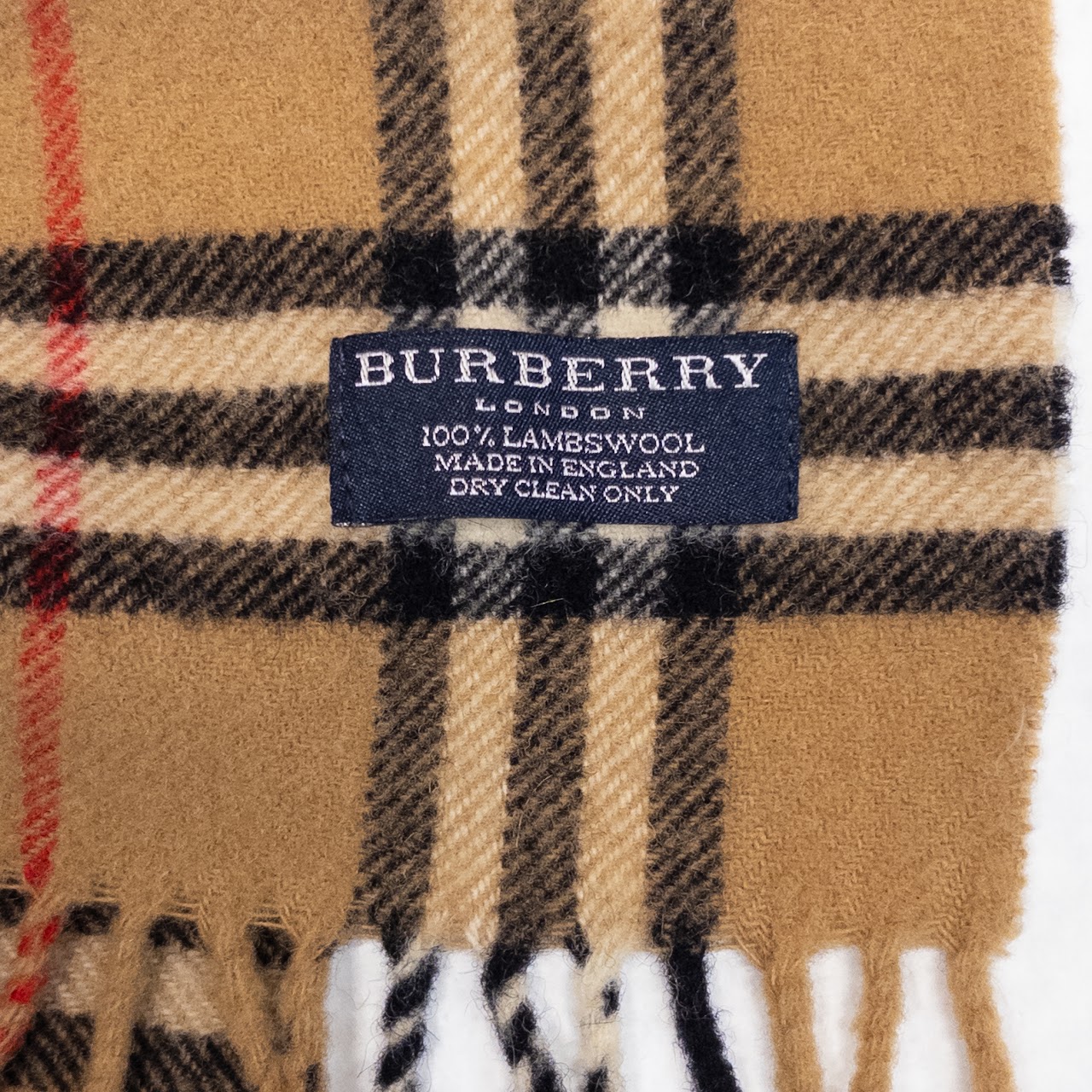 Burberry Tartan Check Lambswool Scarf