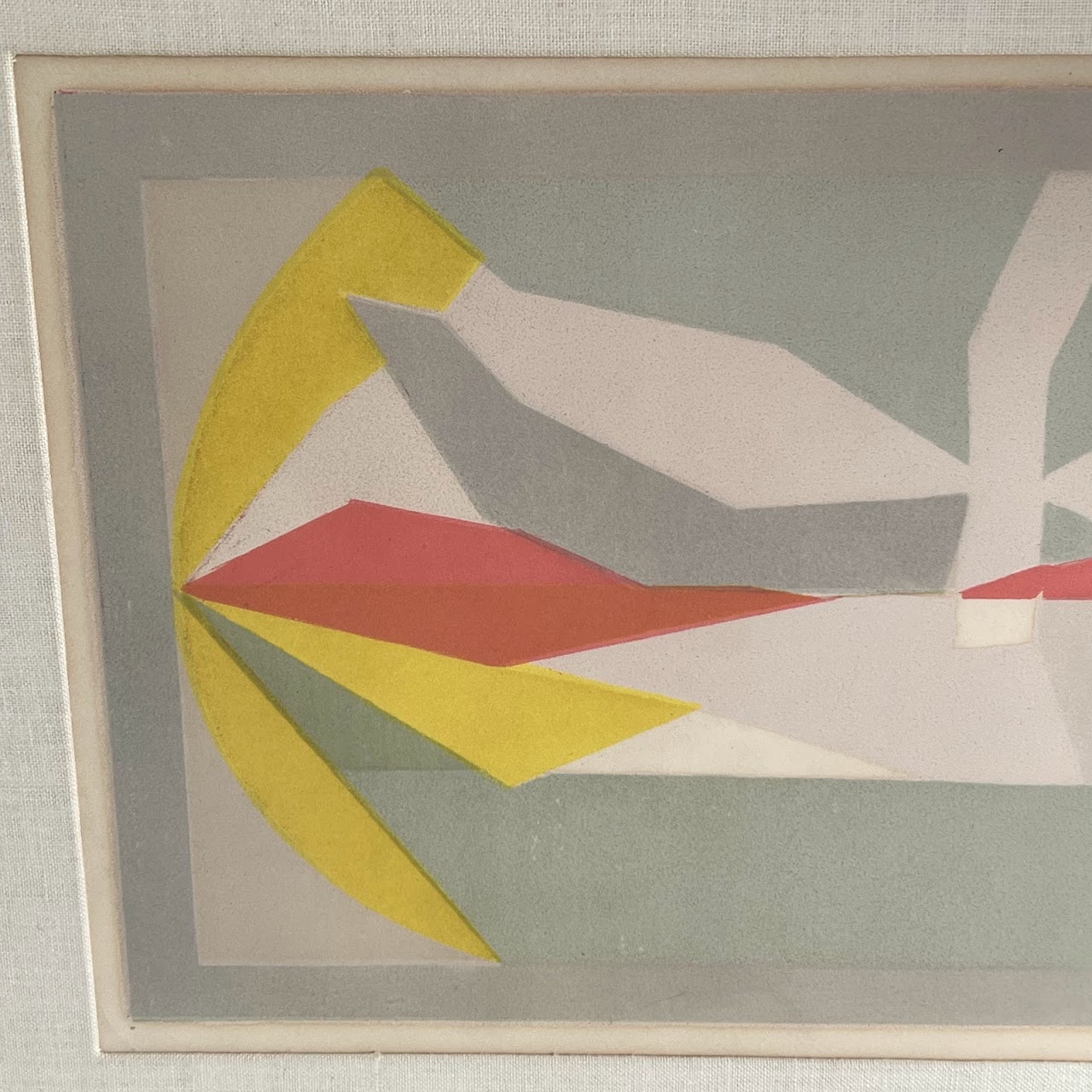 Jacques Villon Signed Modernist Lithograph, 1957