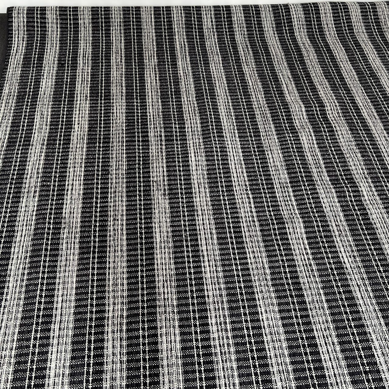 Contemporary Plaid Striped Wool Carpet