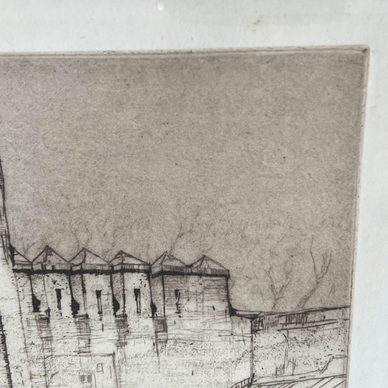 Louis Conrad Rosenberg Signed 'Fez Gate' Etching