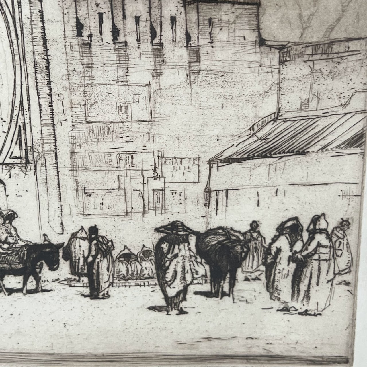 Louis Conrad Rosenberg Signed 'Fez Gate' Etching