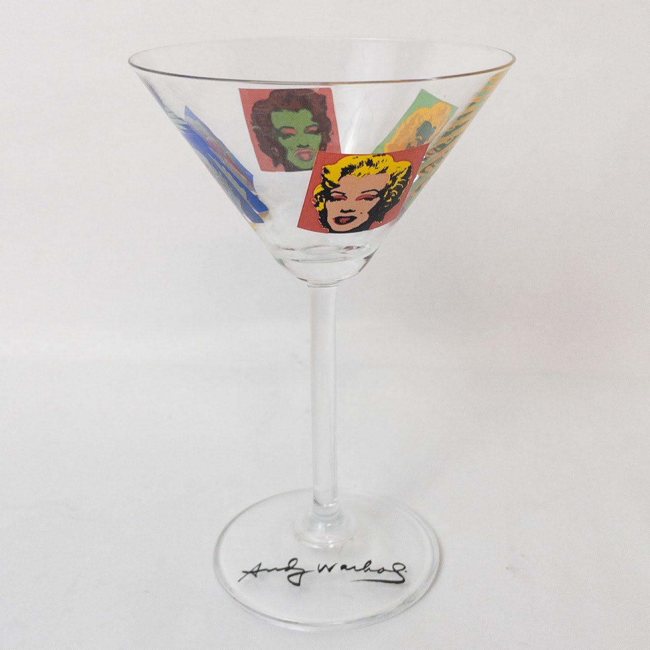 Andy Warhol Marilyn Martini Glasses Pair