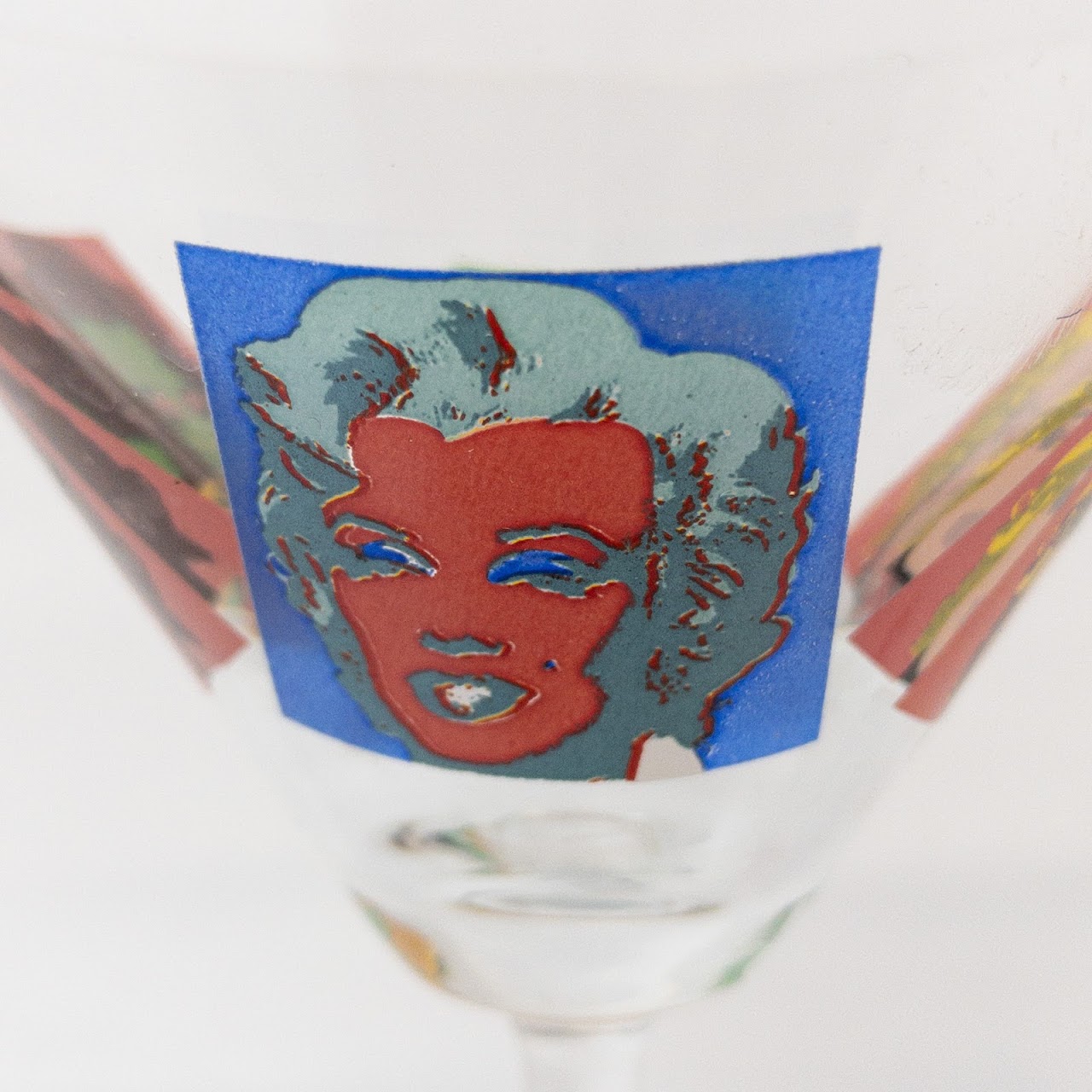 Andy Warhol Marilyn Martini Glasses Pair