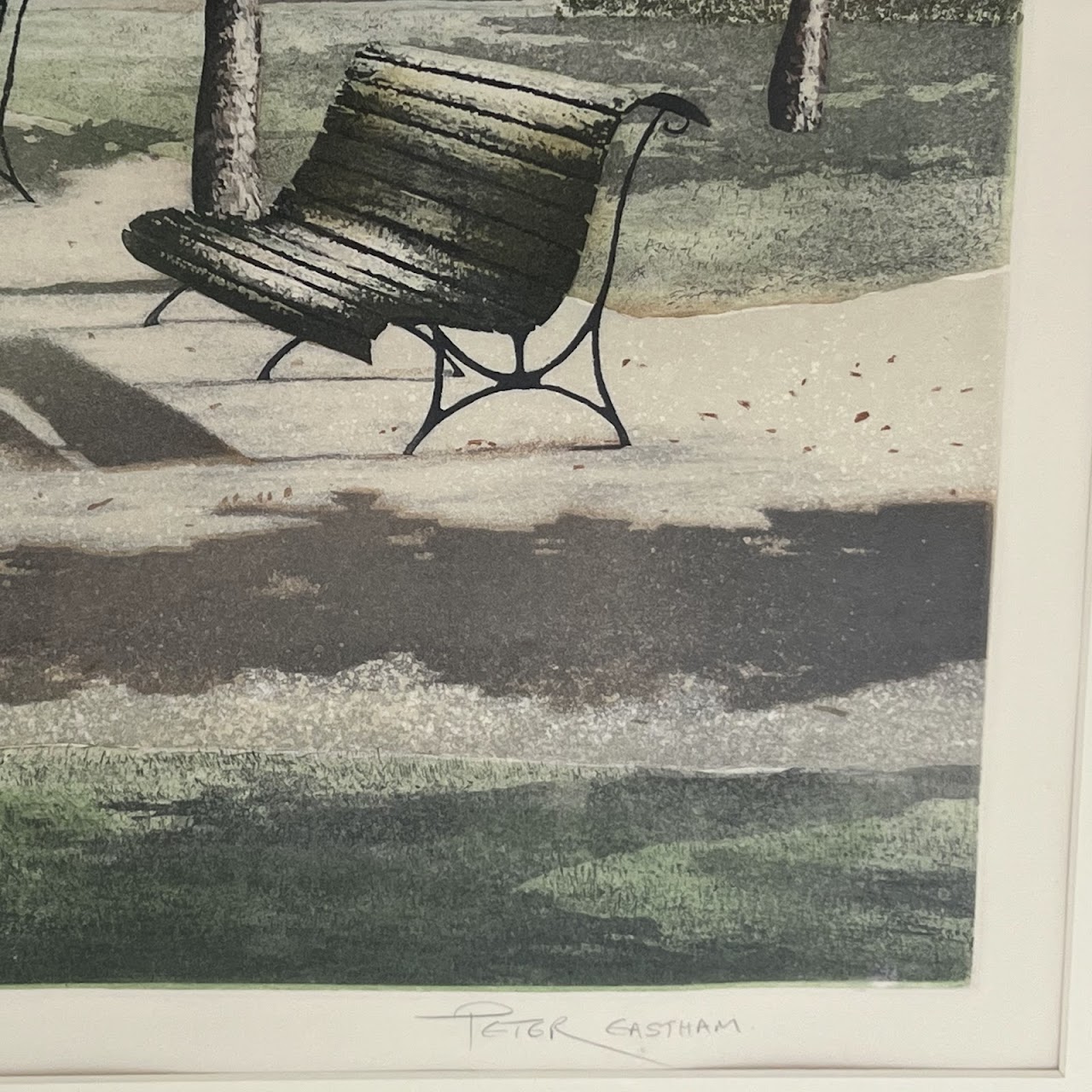 Peter Eastham 'Park II' Signed Aquatint Etching