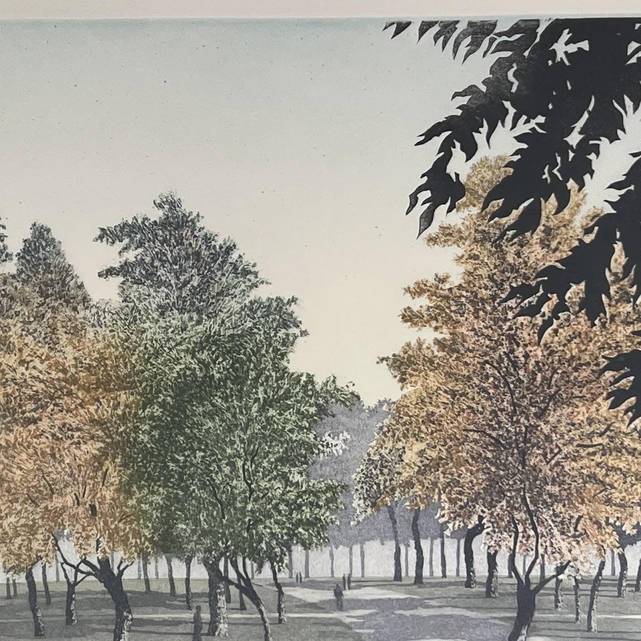 Peter Eastham 'Park II' Signed Aquatint Etching