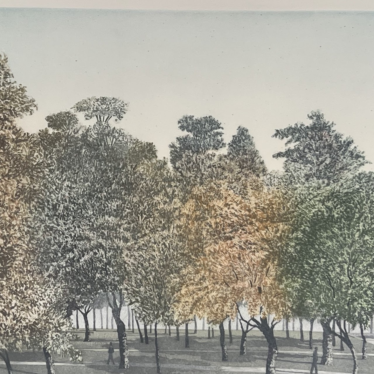 Peter Eastham 'Park II' Signed Aquatint Etching