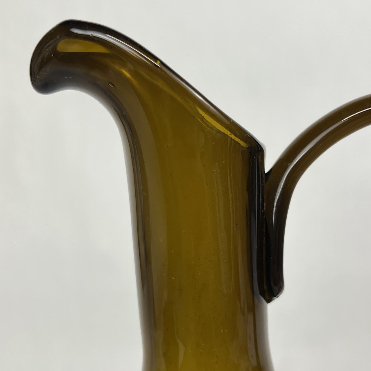 Mid-Century Blown Glass Ewer Pitcher