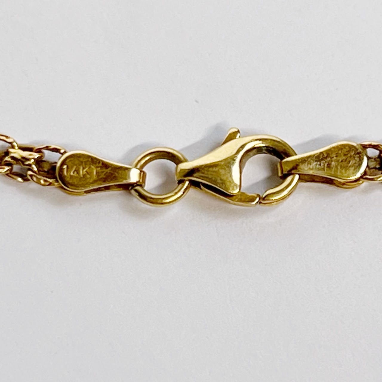 14K Gold Mesh Link Bracelet