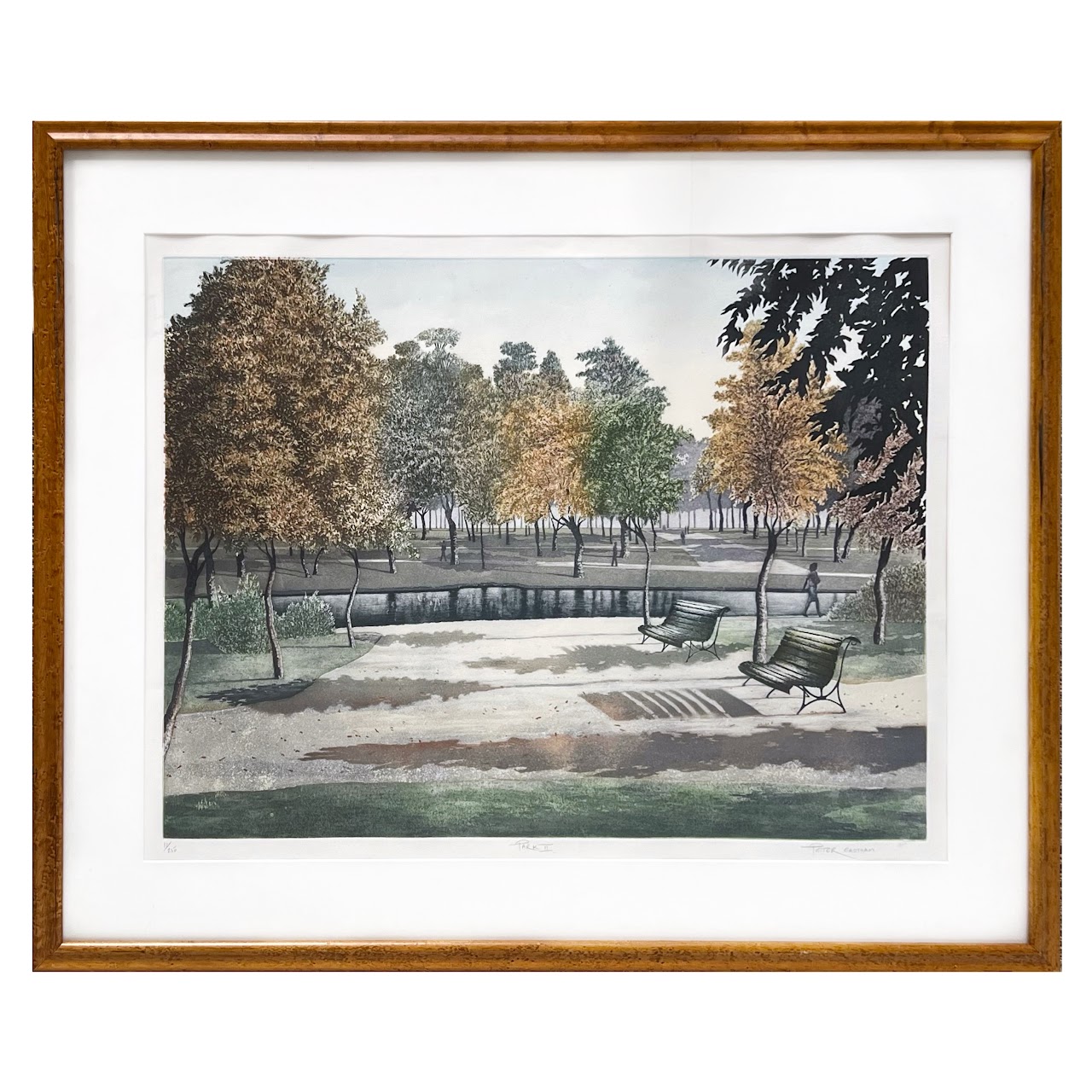 Peter Eastham 'Park II' Signed Aquatint Etching