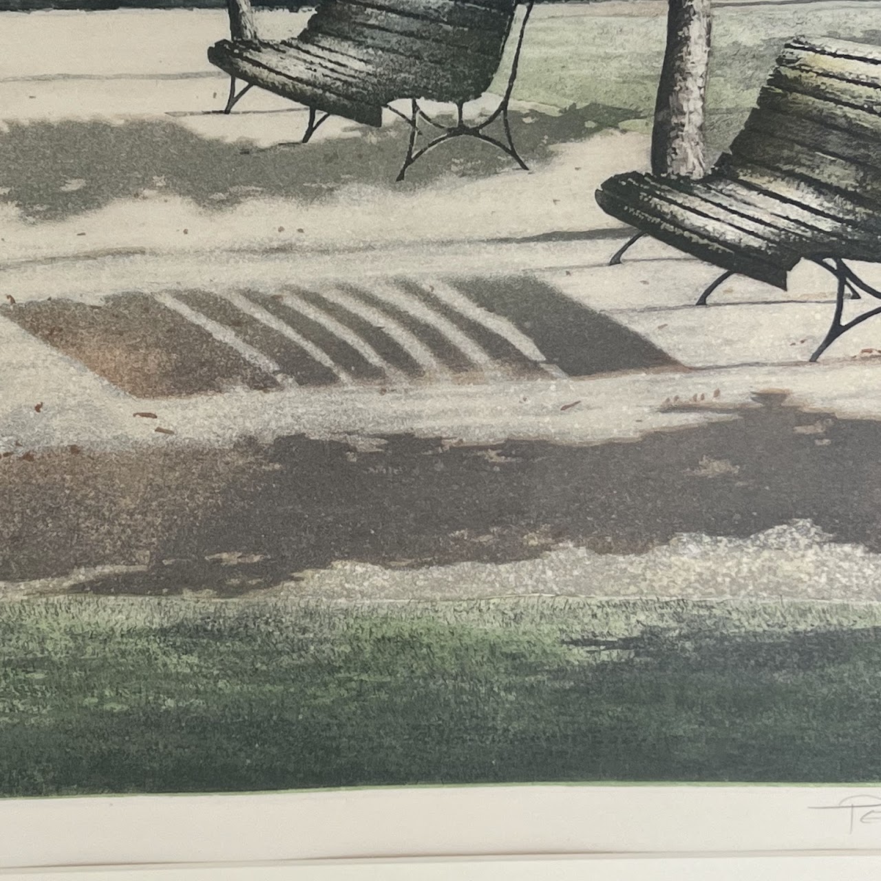 Peter Eastham 'Park II' Signed Aquatint Etching