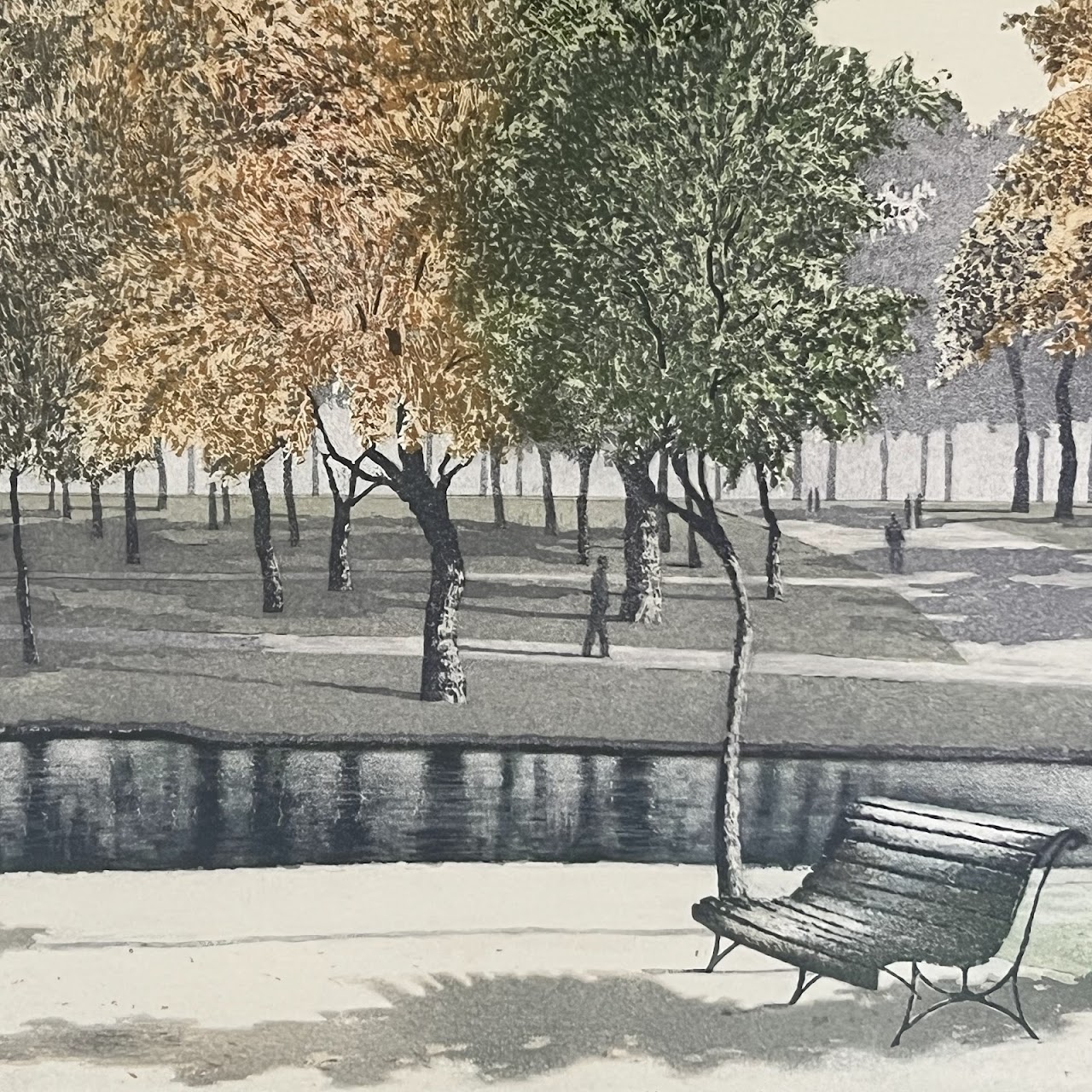 Peter Eastham 'Park II' Signed Aquatint Etching