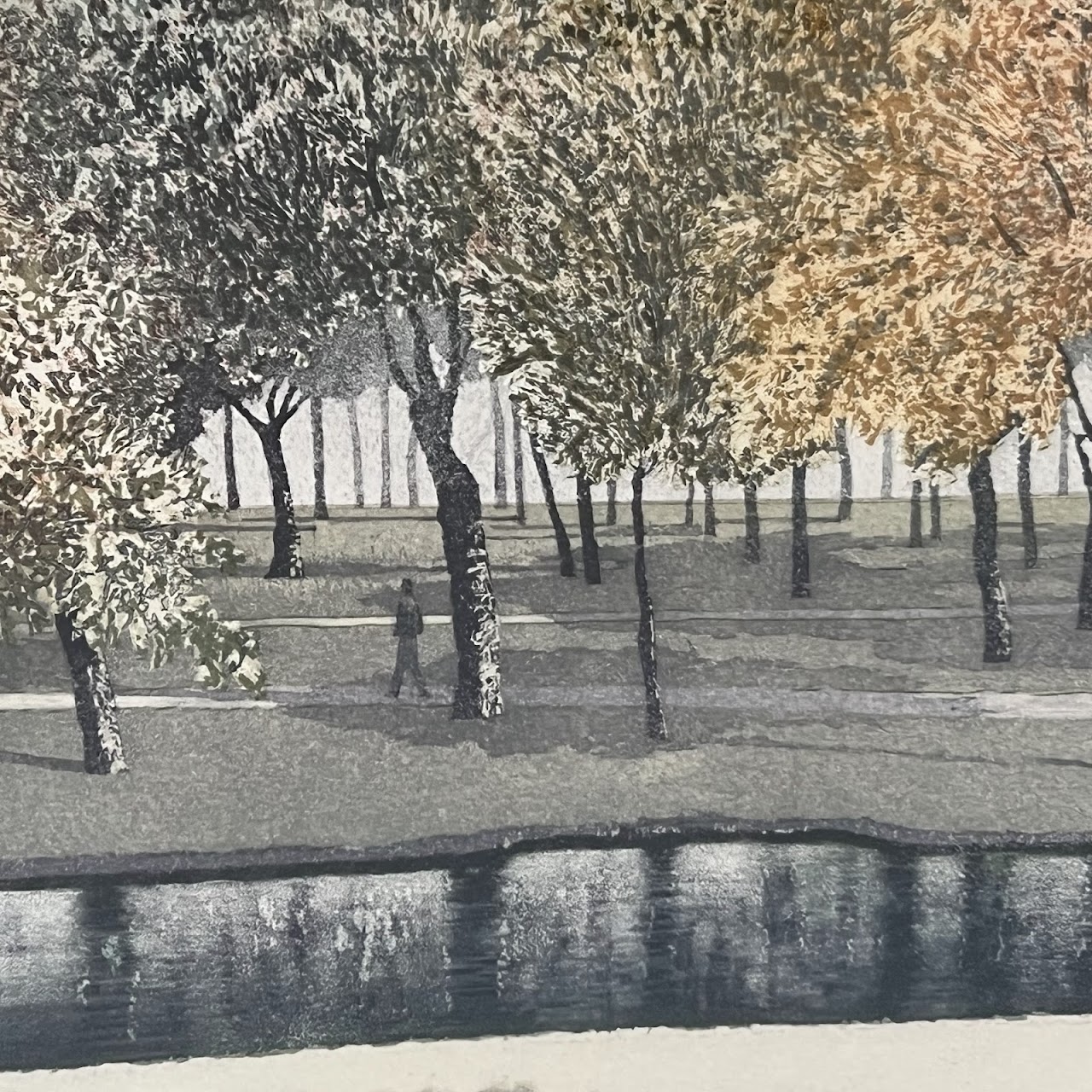 Peter Eastham 'Park II' Signed Aquatint Etching