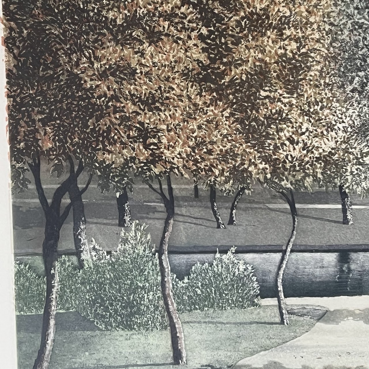 Peter Eastham 'Park II' Signed Aquatint Etching