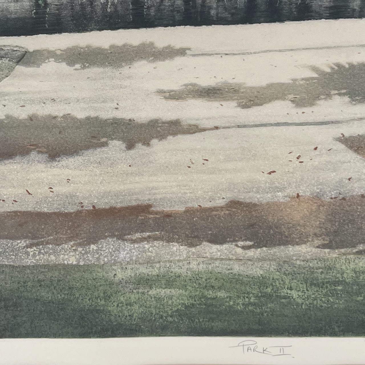 Peter Eastham 'Park II' Signed Aquatint Etching