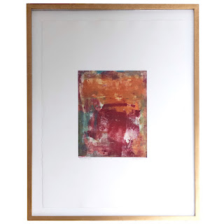 Anne Raymond 'Winter Morning III' Signed Contemporary Abstract Monotype